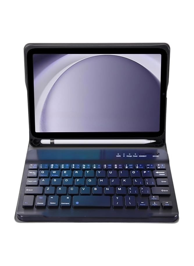 general Keyboard Case Compatible with Honor Pad X8a 11 inch 2024, Slim PU Cover Detachable Wireless Tablet Keyboard Case with Pen Holder For Honor Pad X8a - Image 1