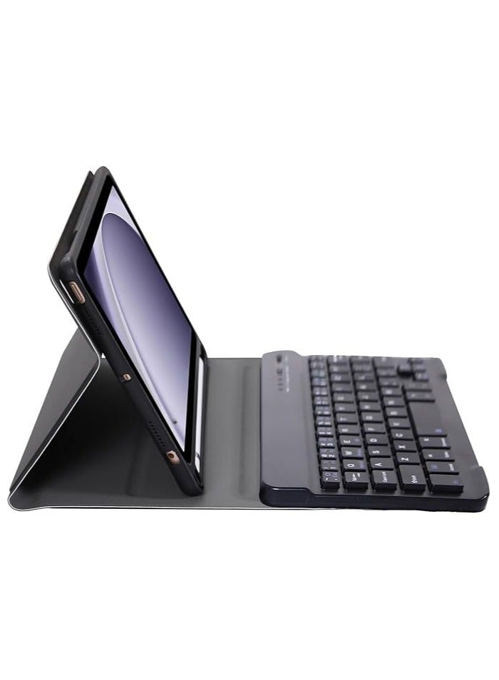 general Keyboard Case Compatible with Honor Pad X8a 11 inch 2024, Slim PU Cover Detachable Wireless Tablet Keyboard Case with Pen Holder For Honor Pad X8a - Image 2