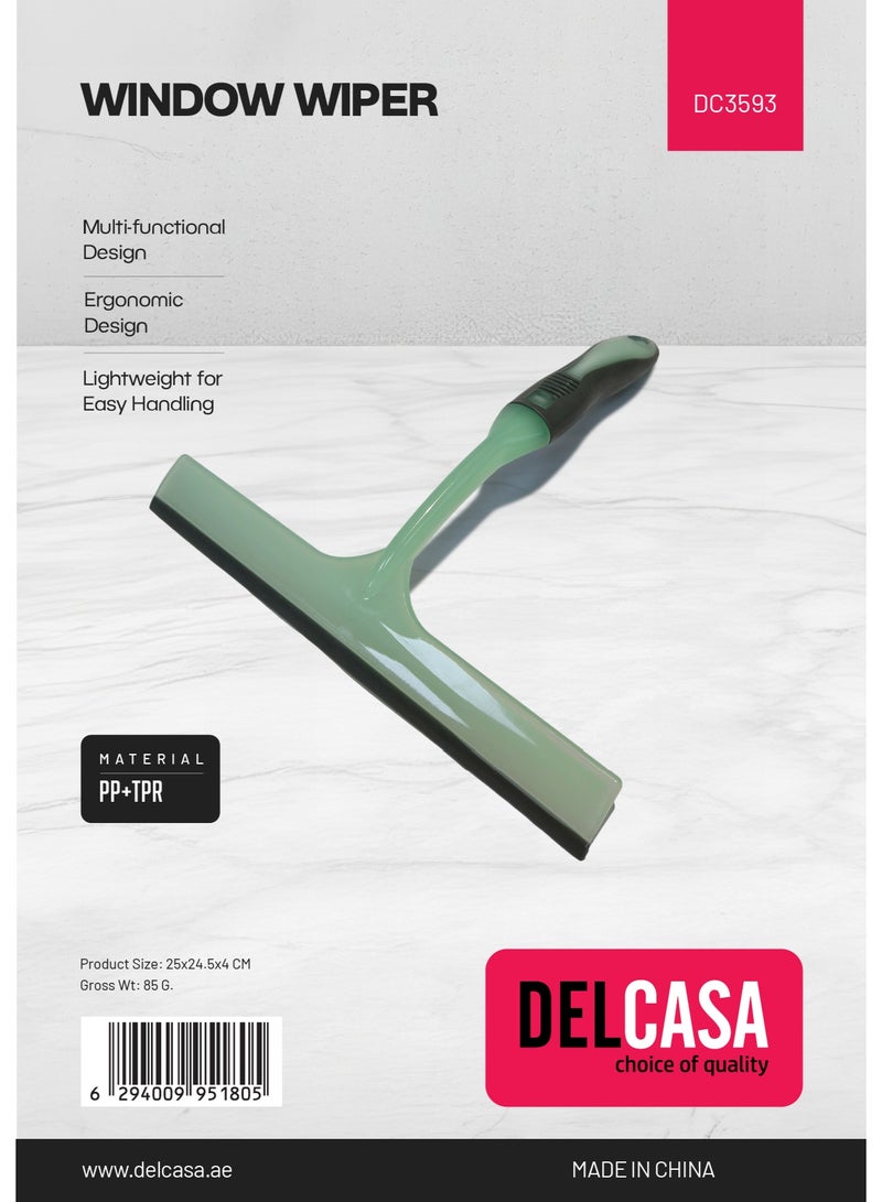 Delcasa Window Wiper DC3593 Cleaner with Short, Compact Design, Comfortable Gripped Handle - Image 2
