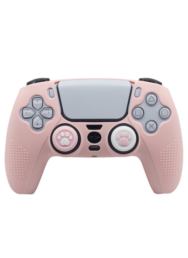 Generic Black Myth Wukong PS5 Silicone Case P5 Game Handle Protective Case Drop-resistant Scratch-resistant Rocker Cap For Hair-Product Color:Available Stand Charging Pink  - Image 1