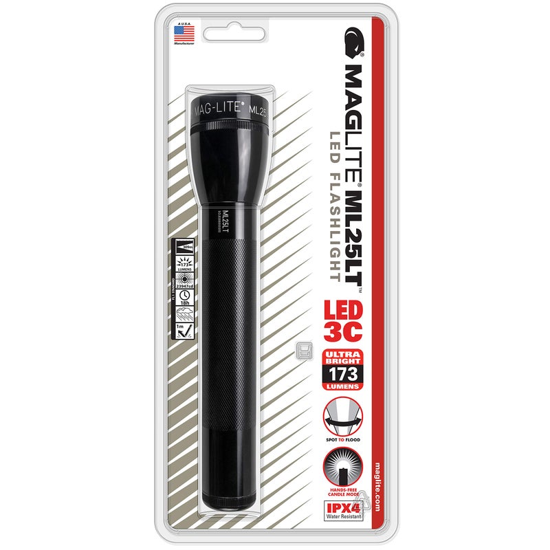 Maglite ML25LT LED 3-Cell C Flashlight, Black - ML25LT-S3016 - Image 4