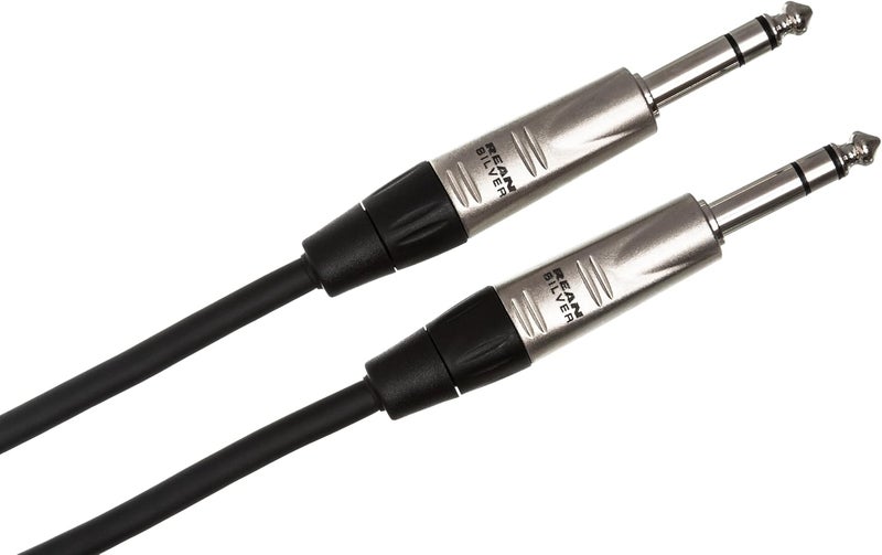 Hosa كابل توصيل متوازن HOSA HSS-005 REAN 1/4" TRS إلى REAN 1/4" TRS - 5 أقدام - Image 3