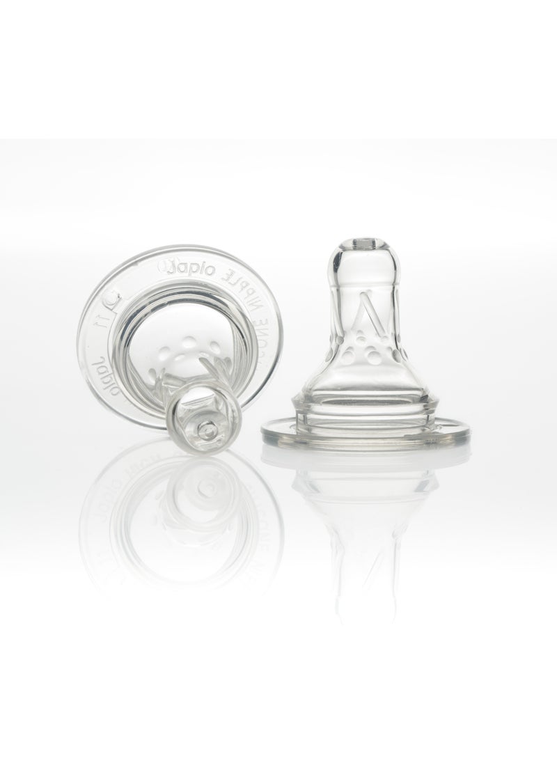 Japlo Round baby feeding Bottle with Anti-colic nipple & Lukewarm water mixer size 150 ml RD150  (assorted)  - Image 2