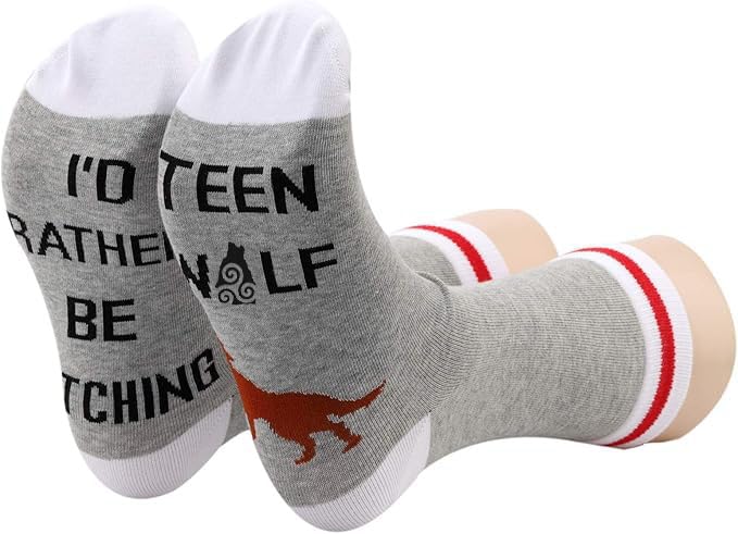 GJTIM 2PAIRS Teen Show Inspired Gifts Manchandise Novelty Socks For Fans - Image 3