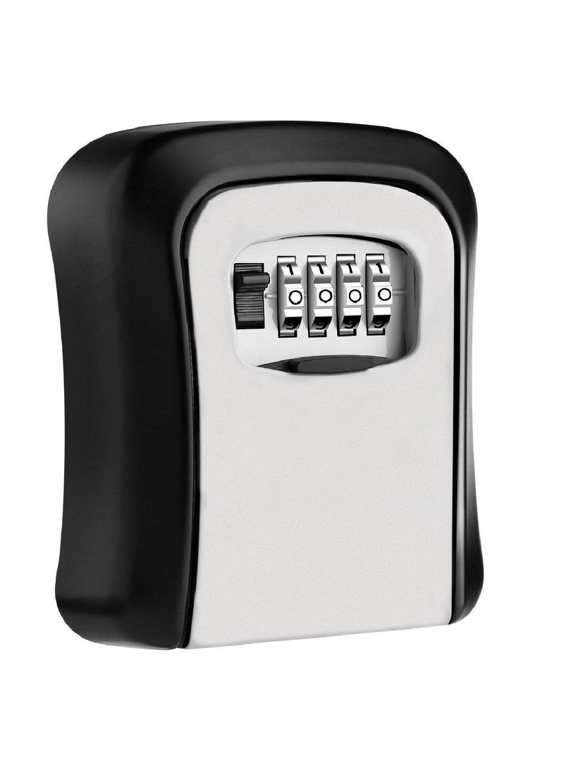 Vroxy - Vroxy Key Storage Cabinets Box 4Digit Combination Lock Box Wall Mounted Lock Box Metal Key Safe Combination Storage Box Re settable Code - Image 1