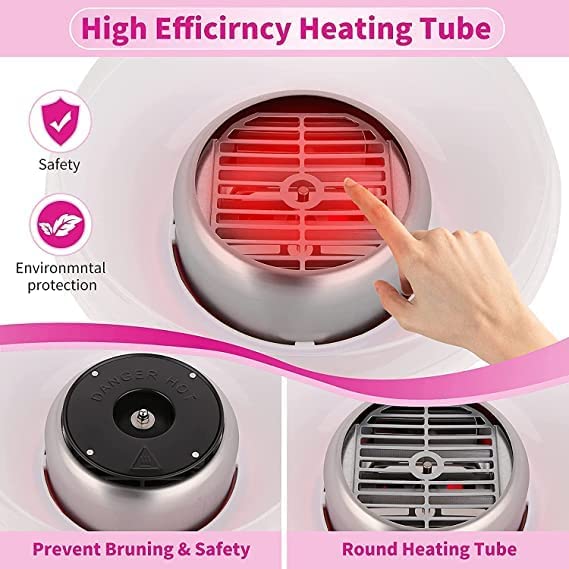 Yorten Electric Cotton Candy Maker Sugar Floss Maker Machine Make Hygienic Cotton Candy Machine for Your Kids at Home Multi Color - Image 4