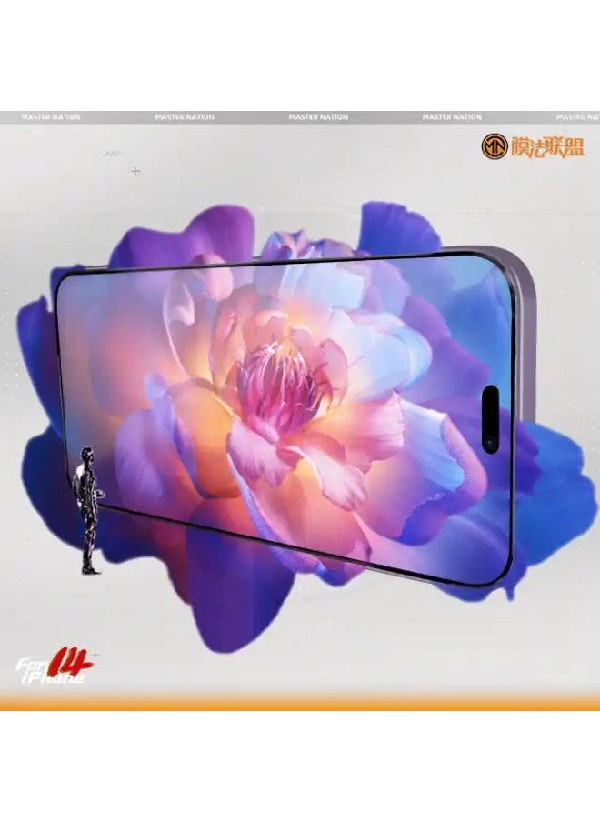 TGVI'S TGVIS screen MASTER NATION 2.5D Screen Printing Tempered Glass for iPhone 14 Plus  - Image 4