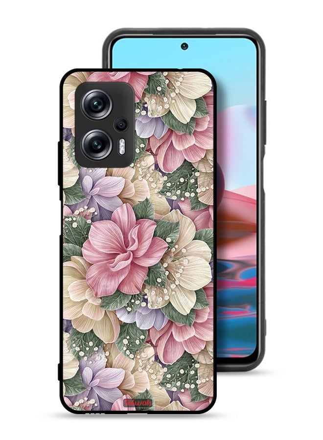 Tolwak Xiaomi Poco X4 GT Protective Case Cover Hd Floral - Image 1