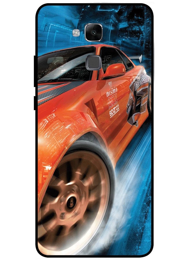 EYE CATCH Protective Case Cover For Huawei Mate 7 Car Drifting Multicolor - Image 1