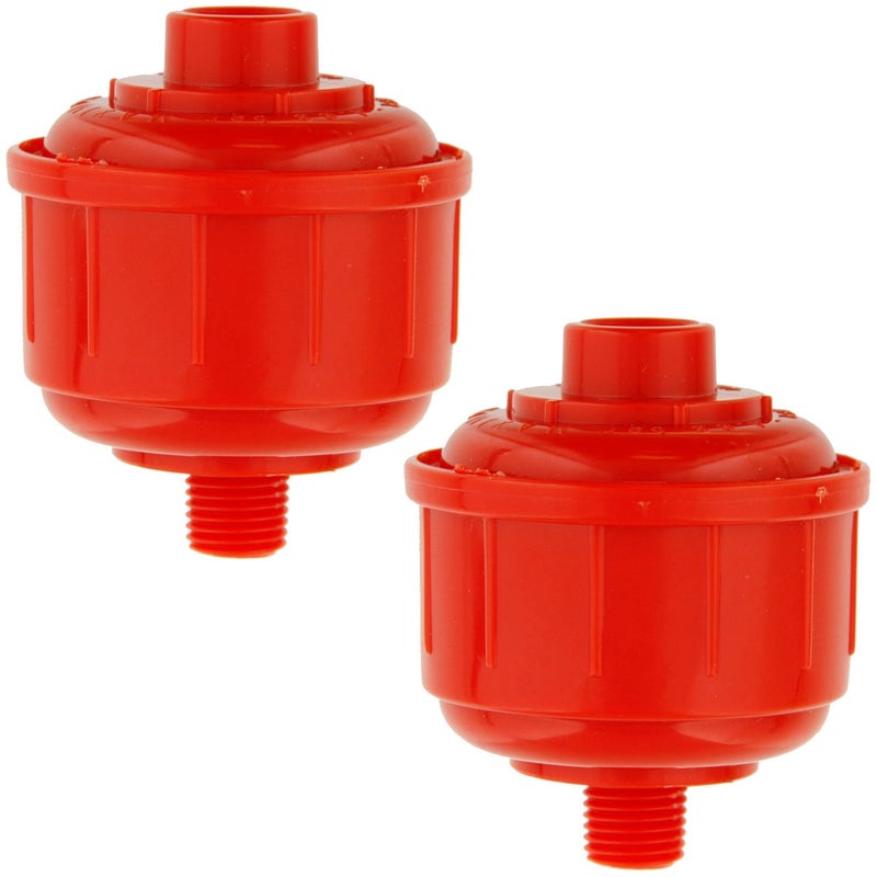 TCP Global 2-Pack Mini Spray Gun Filters with 1/4" Threads for Paint Sprayers and Air Tools - Inline Air/Water Filter - Image 3