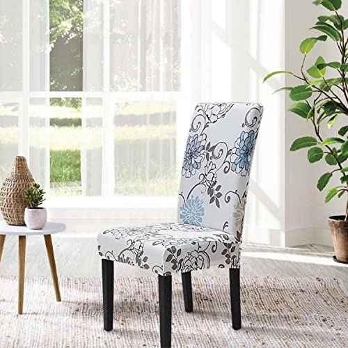 SPRINGRICO Chair Covers for Dining Room 6 Pack, Stretch Dining Chair Cover, Washable Spandex Kitchen Parsons Chair Slipcovers, Removable Seat Protector for Home or Party (Set of 6, FLORAL5) - Image 3