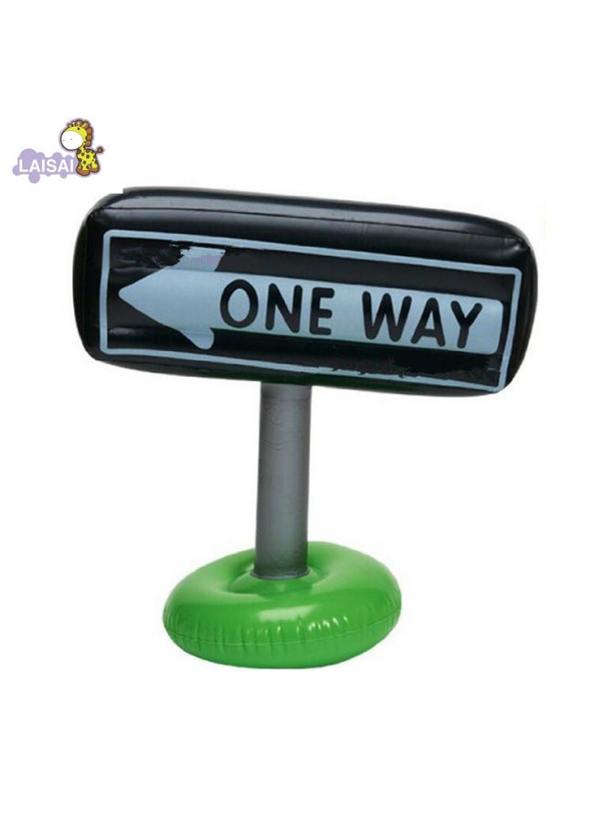 Children's Interactive Inflatable Toy Stage Simulation Inflatable Props Cap Pvc Inflatable Sign Ring-Color:Color Mixing - Image 3