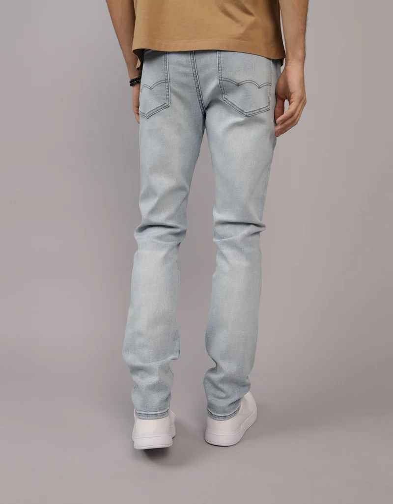 American Eagle Airflex+ Mid Wash Skinny Fit Jeans