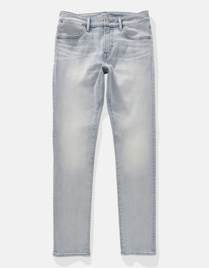 American Eagle Airflex+ Mid Wash Skinny Fit Jeans