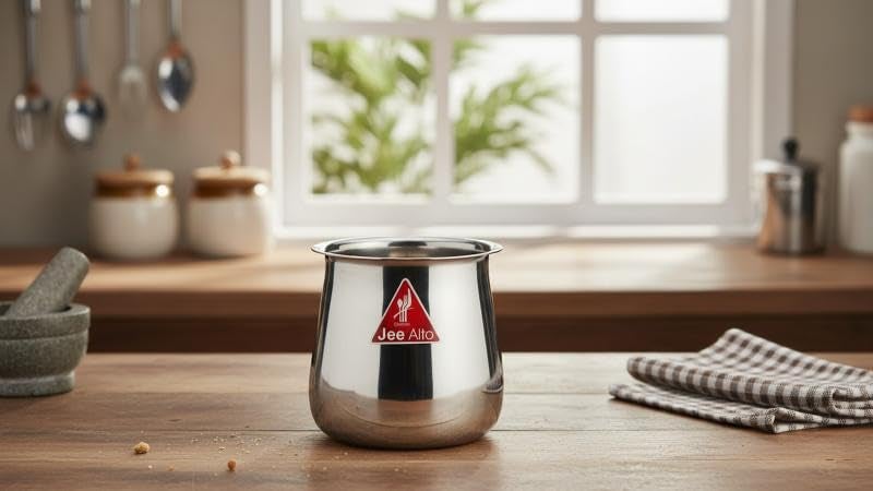 JEE ALTO Stainless Steel Multipurpose Lota/Gunj/Kalash/Tumbler 900 ml Capacity for Puja/Water Storage - Image 4