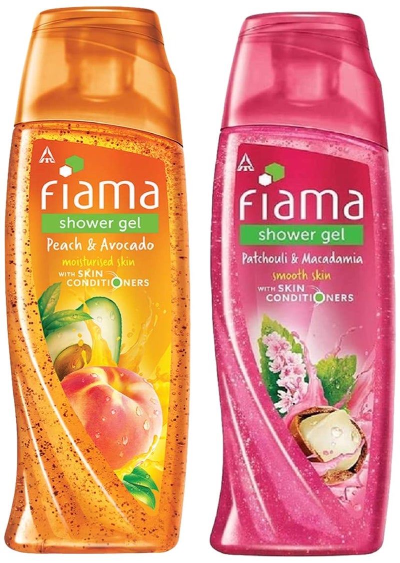 Fiama Patchouli Macadamia Pure Indulgence Shower Gel 250ml Shower Gel Peach Avocado For Moisturised Skin With Skin Conditioners 250ml - Image 1