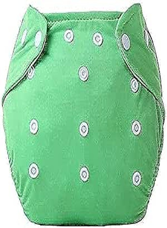 Adjustable Washable and Reusable Cloth Dipaers Fitted for Baby Girls and Baby Boys-BP030GR