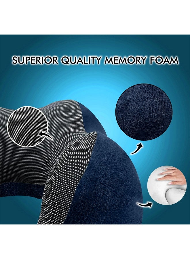 GREELI Premium Memory Foam Luxury Travel Neck Rest Pillow with Super Soft Removable Cover, Multipurpose Comfortable Travel Pillow for Men and Women, Standard - Image 2
