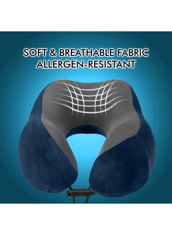 GREELI Premium Memory Foam Luxury Travel Neck Rest Pillow with Super Soft Removable Cover, Multipurpose Comfortable Travel Pillow for Men and Women, Standard - Image 3