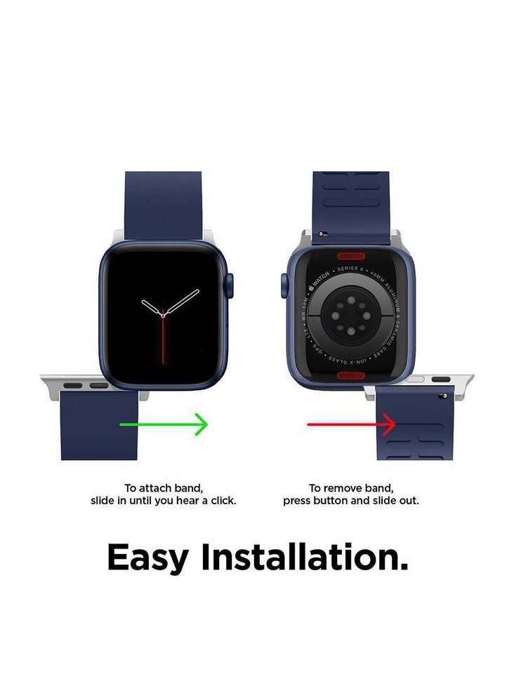 Elago Smart Watch Strap 40mm / Comfortable fit and lightweight / Easy installation / Sweat Resistant - Dark Blue - Image 3