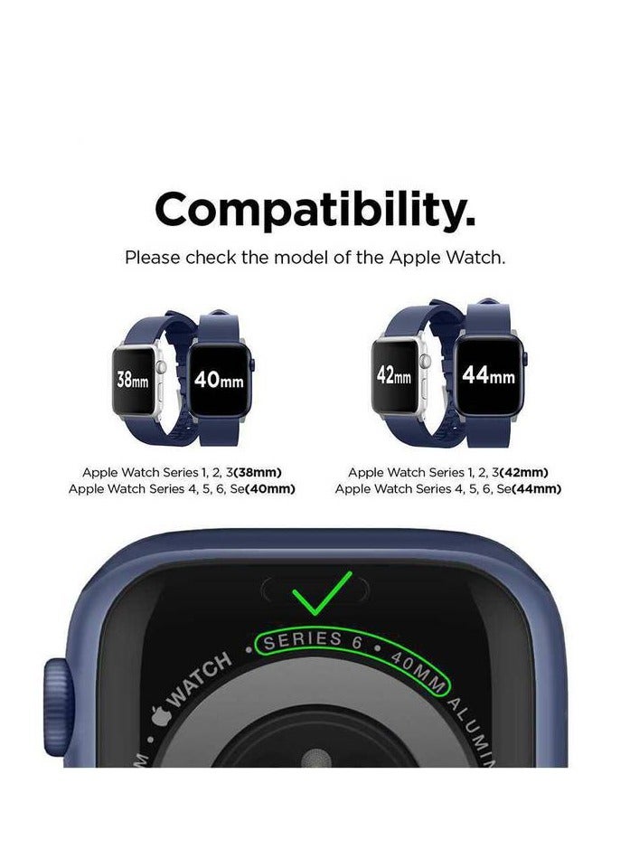 Elago Smart Watch Strap 40mm / Comfortable fit and lightweight / Easy installation / Sweat Resistant - Dark Blue - Image 5