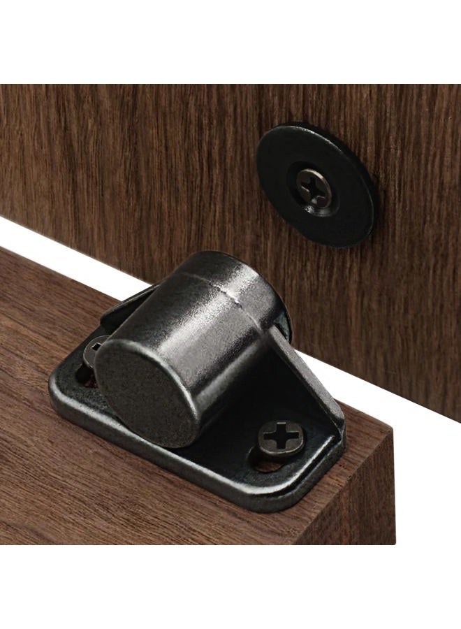 Sunivaca Magnetic Door Latch, Cabinet Closures, Metal Black (8 Pack) - Image 1