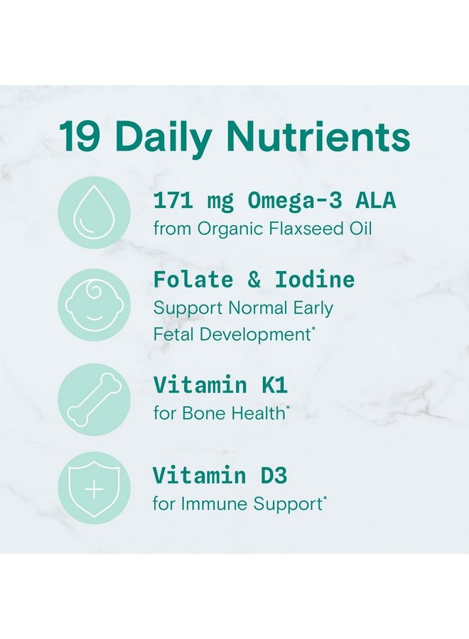 سمارتي بانتس فيتامينات ما قبل الولادة العضوية من SmartyPants للنساء، حلوى جيلاتينية متعددة الفيتامينات: البيوتين، ميثيل فولات، أوميجا 3 (ALA)، فيتامين د3، فيتامين سي، فيتامين ب12، ب6، فيتامين أ، ك2 والزنك، نباتية، 120 قطعة (إمدادات لمدة 30 يومًا) - Image 2