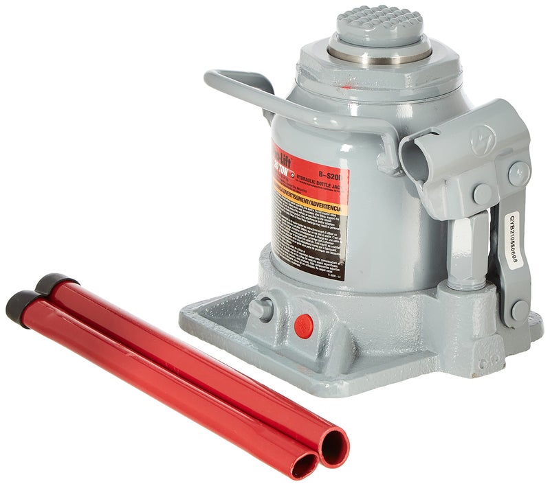 Pro Lift Pro-Lift B-S20D Grey Hydraulic Bottle Jack - 20 Ton Capacity - Image 1