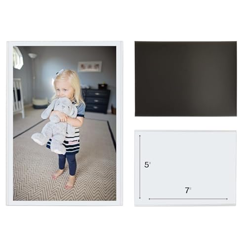 Magtech Magnetic Photo Pocket Picture Frame, White, Holds 5 x 7 Inches Photos, 10 Pack, Made in the USA (15710) - Image 2