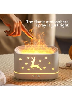 Samtrish samtrish Flame DiffuserAtmosphere Light Humidifier Portable Noiseless Aroma Aromatherapy Machine Auto ShutOff Essential Oil Diffuser for Home White  - Image 3