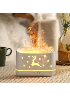Samtrish samtrish Flame DiffuserAtmosphere Light Humidifier Portable Noiseless Aroma Aromatherapy Machine Auto ShutOff Essential Oil Diffuser for Home White  - Image 5