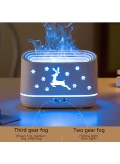 Samtrish samtrish Flame DiffuserAtmosphere Light Humidifier Portable Noiseless Aroma Aromatherapy Machine Auto ShutOff Essential Oil Diffuser for Home White  - Image 4