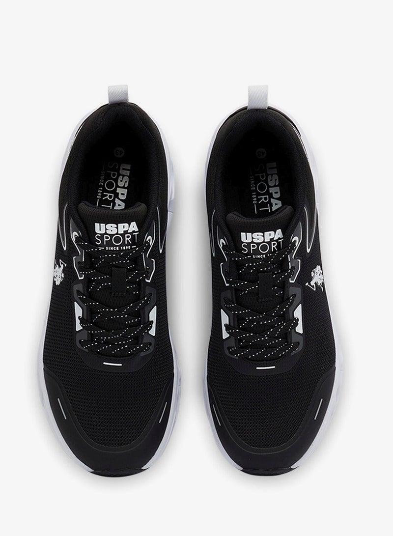 U.S. Polo Assn. Men's Black Low-Top Sneakers - Lightweight Shoes Lace-Up Design, Comfortable for Everyday Outfits - Image 4