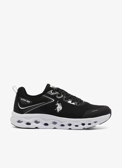U.S. Polo Assn. Men's Black Low-Top Sneakers - Lightweight Shoes Lace-Up Design, Comfortable for Everyday Outfits