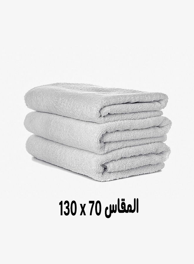 Banotex Bathrobe made of the finest types of high-quality fast-absorbing cotton size 130*70 plain white color consisting of 3 pieces - Image 2