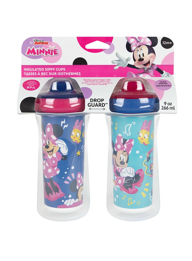 The First Years Disney Minnie Insulated Sippy Cups | 2 Pack | Spill-Proof | BPA-Free | Keeps Drinks Cool - Image 5