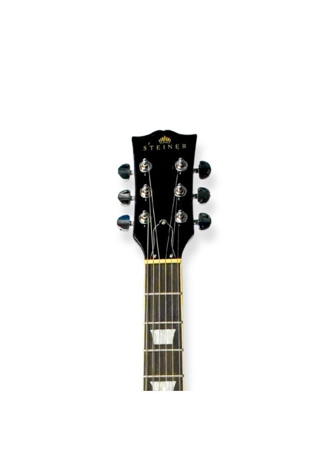 شتاينر جيتار كهربائي ST-EG9 – ستايل ليس بول، 22 فريت، لمسة نهائية لامعة باللون الأسود - Image 5