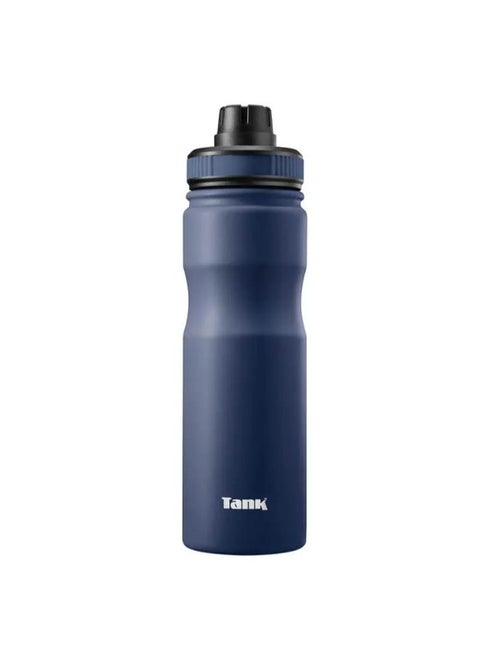 Tank Stainless Steel Water Bottle 650mL, Up to 12Hrs Cold, Navy blue