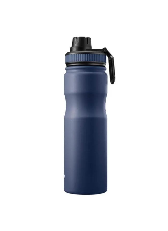Tank Stainless Steel Water Bottle 650mL, Up to 12Hrs Cold, Navy blue
