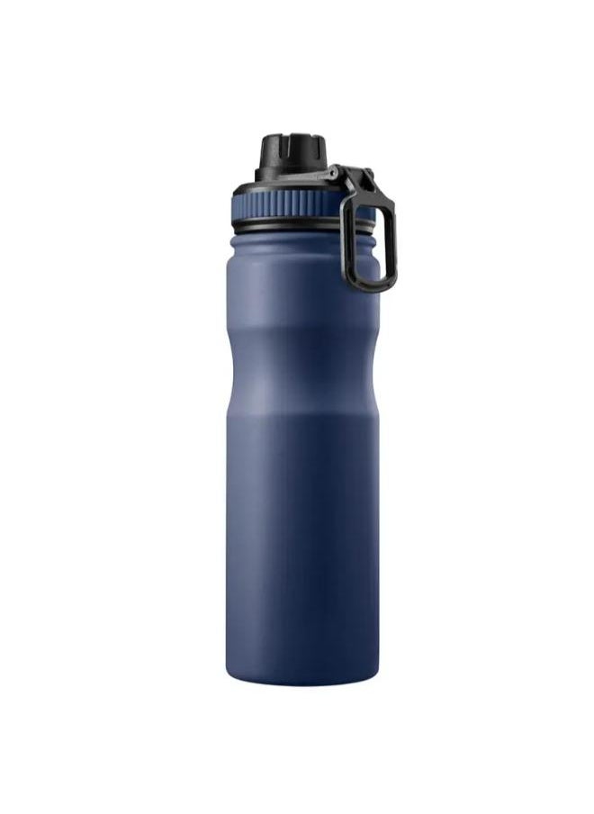 Tank Stainless Steel Water Bottle 650mL, Up to 12Hrs Cold, Navy blue