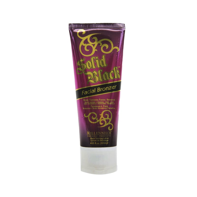 Millennium Tanning Products Millennium Tanning Solid Black Facial Bronzer, Skin-Firming Tanning Lotion for Face, 4 ounces - Image 1