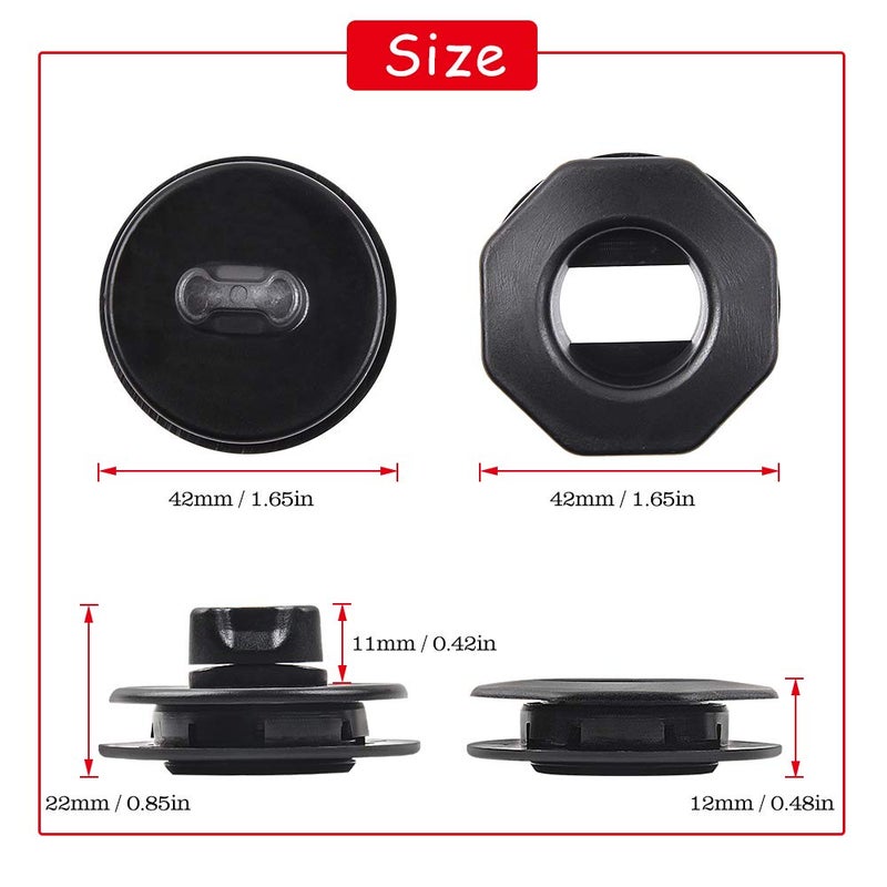 OTUAYAUTO 8PCS Car Floor Mat Clips - for Double Layer Mat - Universal Automotive Carpet Clips Holder Clamps - Image 3