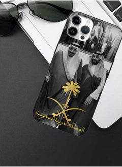 Okteq TPU Protection and Hybrid Rigid Clear Back Cover Case King Salman and His Son for Apple iPhone 14 Pro Max  - Image 2