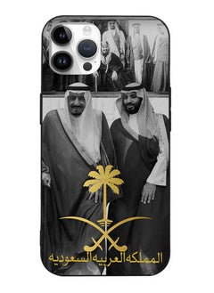 Okteq TPU Protection and Hybrid Rigid Clear Back Cover Case King Salman and His Son for Apple iPhone 14 Pro Max  - Image 1