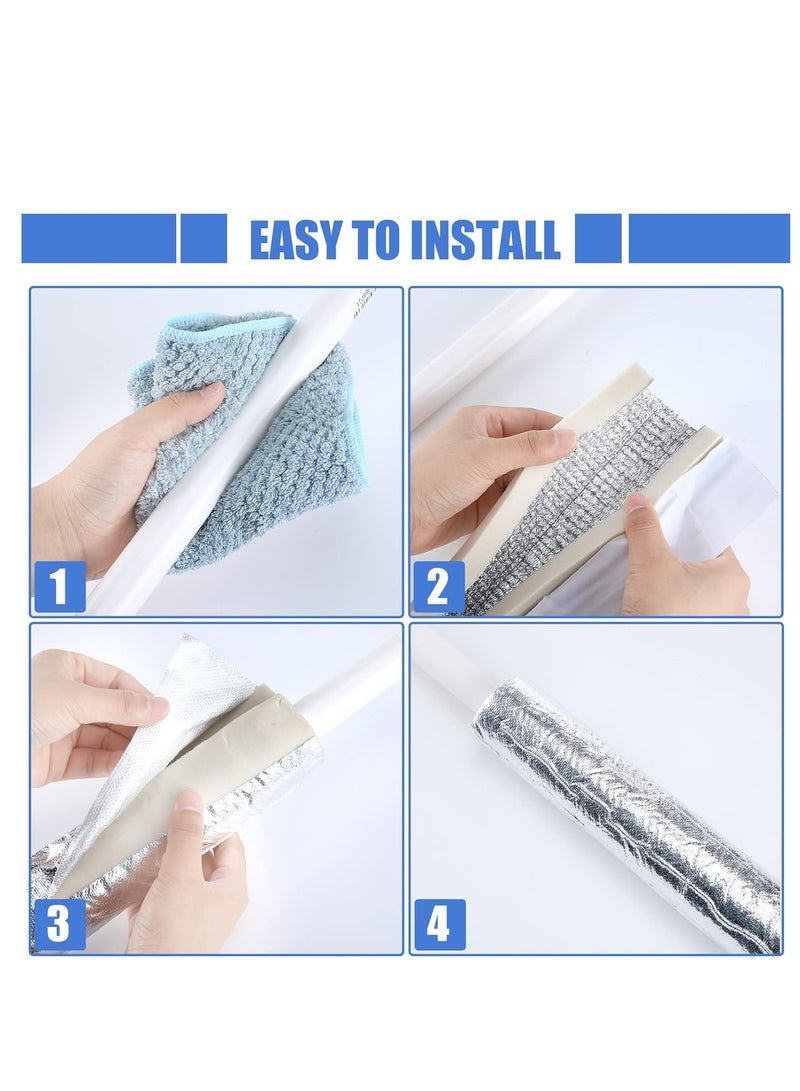 Foam Pipe Insulation Wrap Self Adhesive Aluminum Foil Protection for Solar Air Conditioning Outdoor Water Thick 15mm 27mm Diameter Length 95cm 6 Pcs  - Image 4