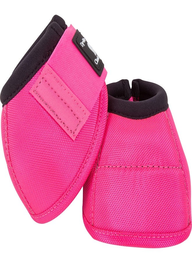 Classic Equine Dynohyde No-Turn Bell Boot Hotpink S - Image 1