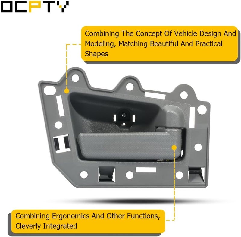 OCPTY Interior Door Handles Replacement for 2005-2011 Jeep Grand Cherokee - Gray (4pcs) - Image 4