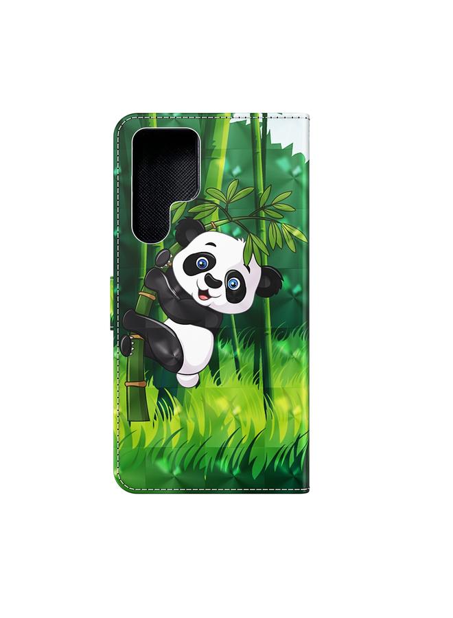 إيروريكس جراب لهاتف Samsung Galaxy S22 Ultra 5G بنمط رسم ثلاثي الأبعاد مصنوع من مادة TPU + جلد PU - Image 3