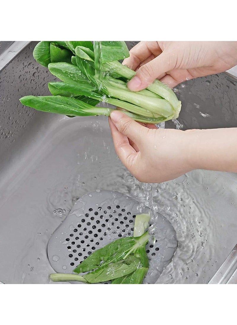 Vparty 4 Pieces Drain Covers Hair Stopper for Shower Drain Bathtub Stopper Home Drain Protectors with Sucker Water Trap Sink Cover for Bathroom Bathtub and Kitchen  - Image 5