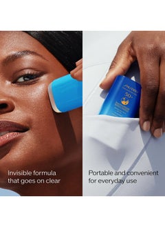 Shiseido Shiseido Clear Sunscreen Stick SPF 50+ - Pack of 2 - Invisible Broad-Spectrum Face Sunscreen - Wear Under & Over Makeup - Lightweight Formula - All Skin Types  - Image 3